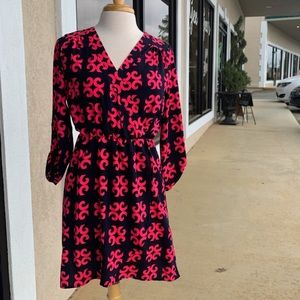 Navy & Hot Pink Dress